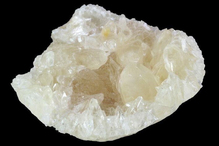 Fluorescent Calcite Geode Section - Morocco #89591